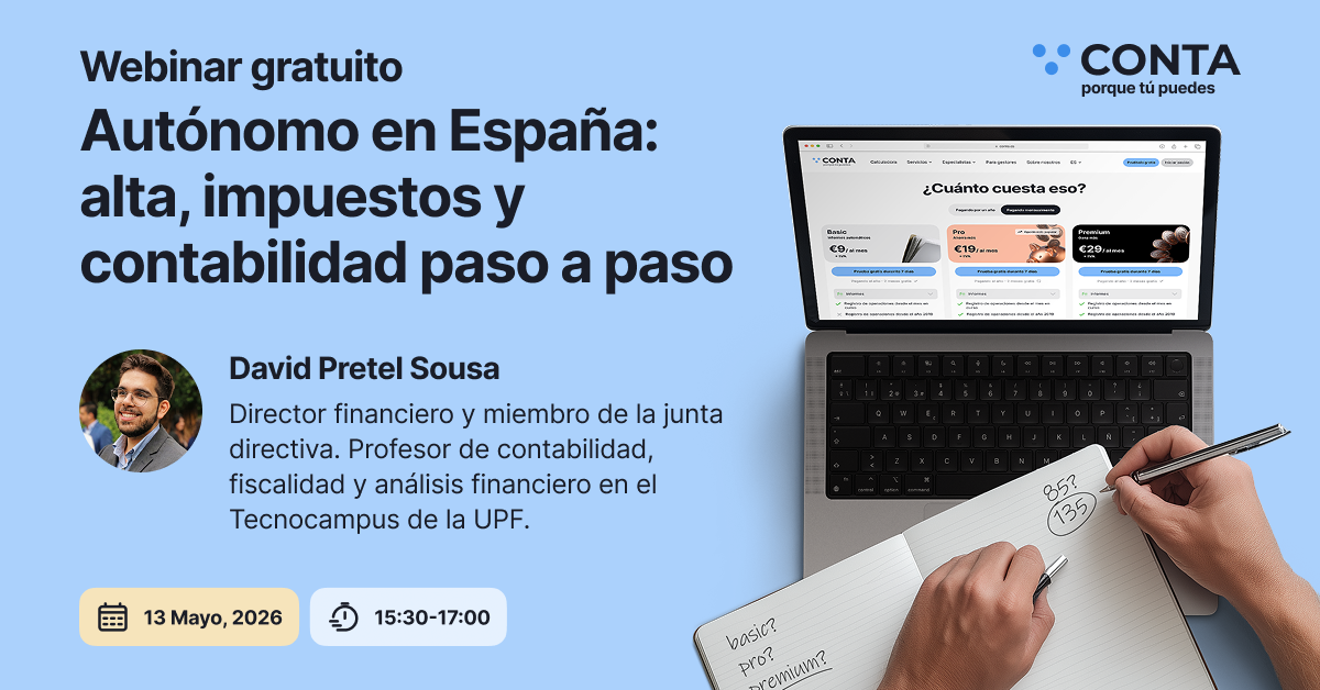 webinar autonomo espana impuestos contabilidad