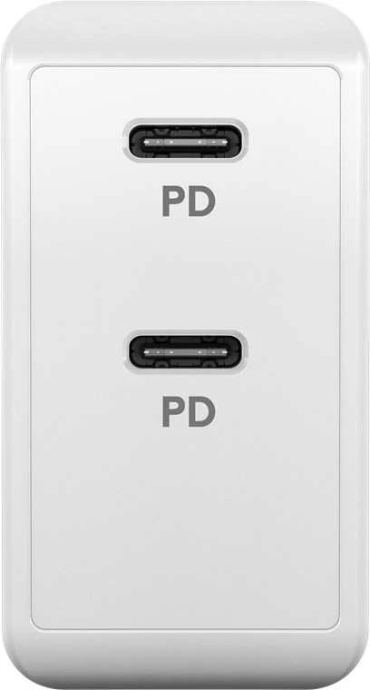 Goobay Dvigubais USB-C PD ātrās uzlādes lādētājs (36 W)