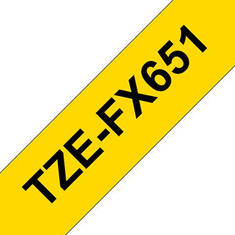 Brother TZe-FX651 Flexible ID Laminated Tape