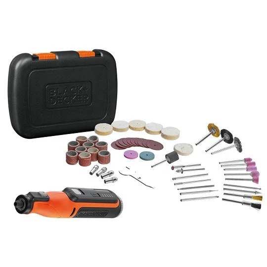 Black & Decker BD šlifuoklis MULTI. 8V +52szt. AKCESORIŲ BCRT8IK