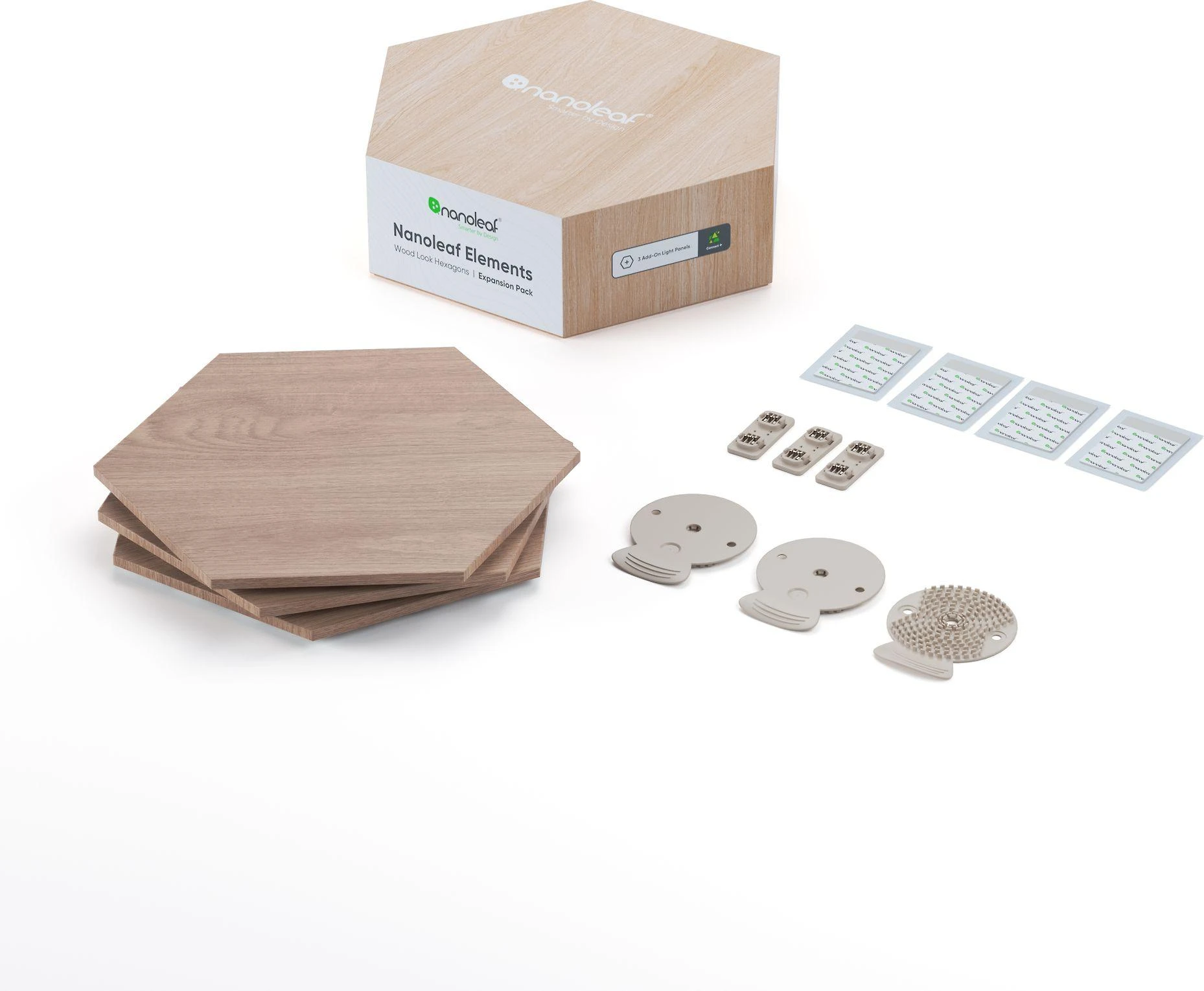 Nanoleaf Elementų medžio išvaizdos šešiakampių išplėtimo rinkinys (3 panelės)