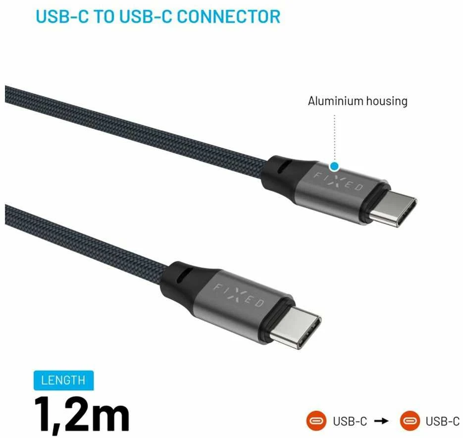 Fixed Magnetiska pīta USB-C/USB-C vads