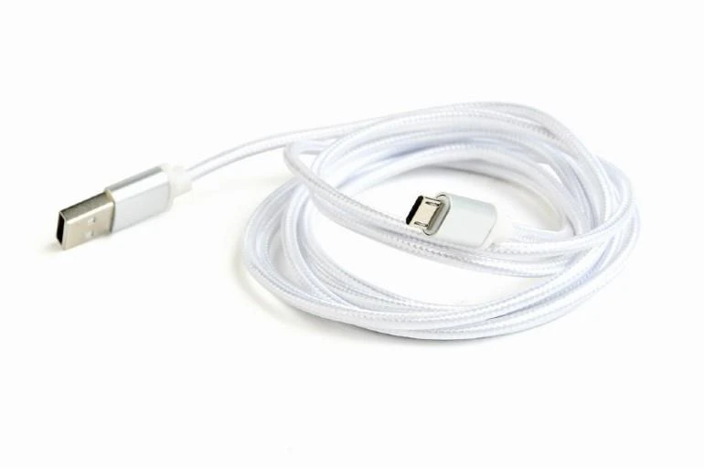 Gembird „Cablexpert“ kokvilnas pinums „Micro-USB“ kabelis ar metāla savienojumie…