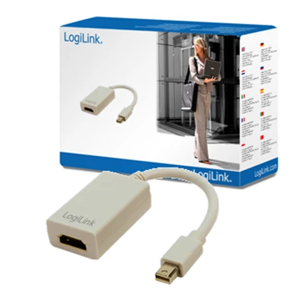 LogiLink Adapter Mini DisplayPort to HDMI with Audio: