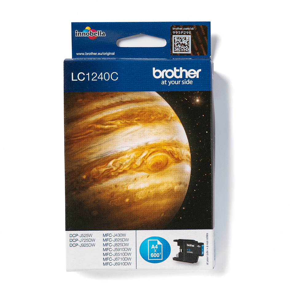Brother LC1240C tintes kārtridžs 1 pcs Oriģināls Tirkīzzils