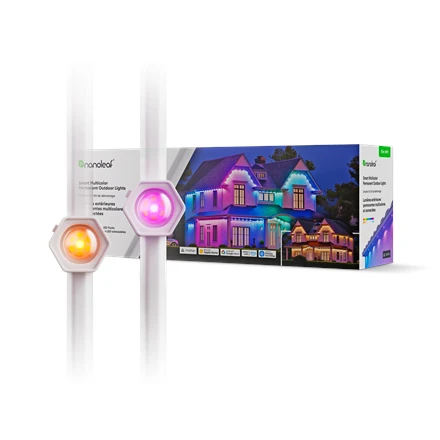 „Nanoleaf“ viedie daudzkrāsainie pastāvīgie āra gaismas komplekts